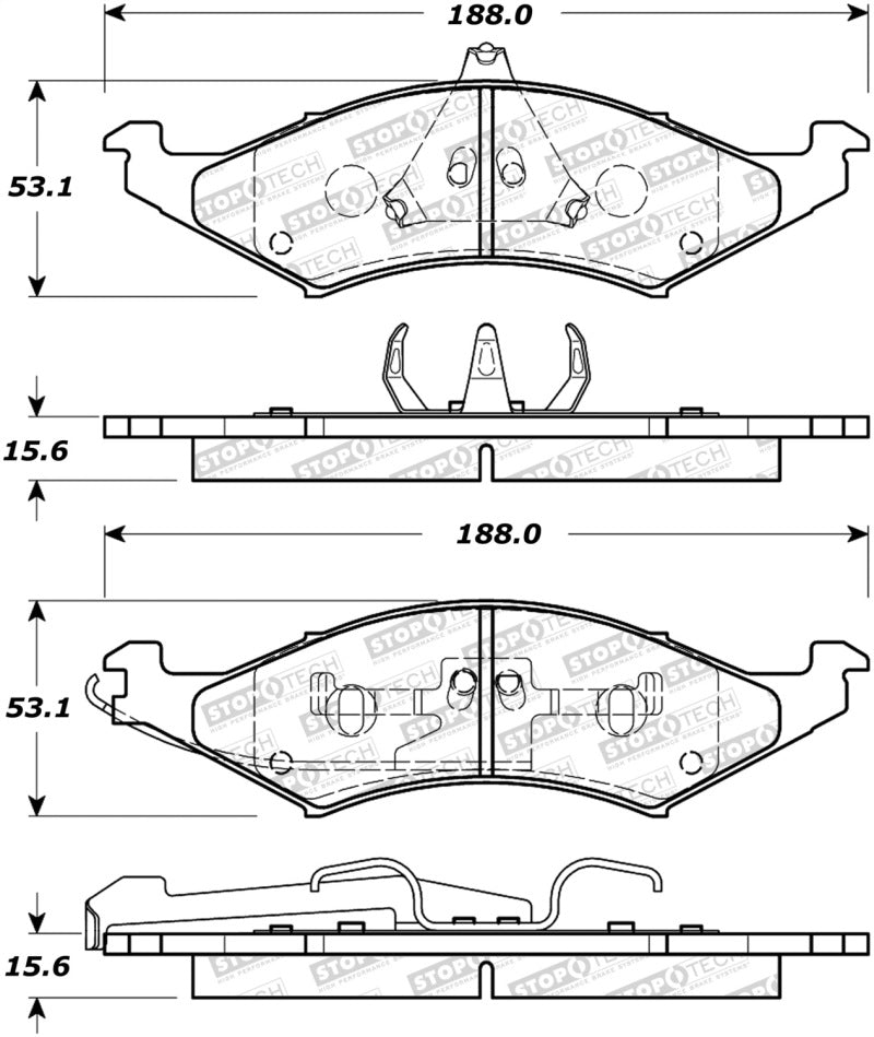 StopTech Street Brake Pads