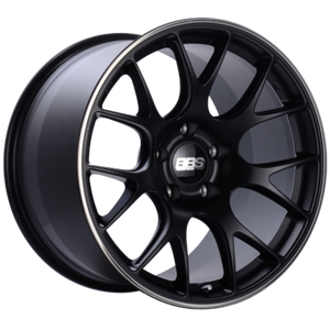 BBS CH-R 19x9 5x120 ET44 Satin Black Polished Rim Protector Wheel -82mm PFS/Clip Required