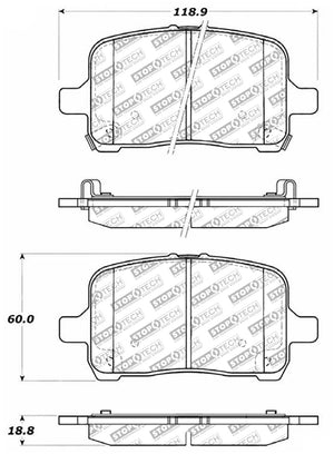 StopTech Street Select Brake Pads - Front