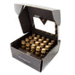 NRG 700 Series M12 X 1.5 Steel Lug Nut w/Dust Cap Cover Set 21 Pc w/Locks & Socket - Chrome Gold