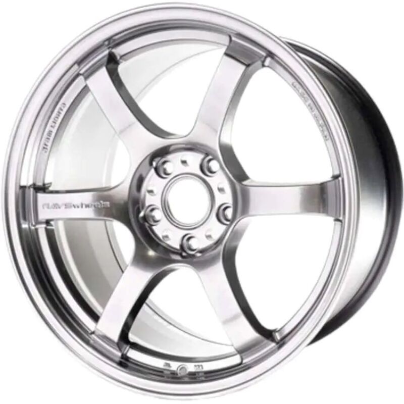 Gram Lights 57DR 18x9.5 +22 5-114.3 Grace Silver Wheel