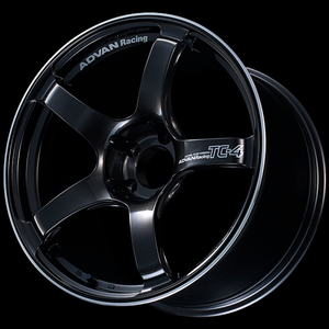 Advan TC4 18x8 +47 5x100 Racing Black Gunmetallic and Ring Wheel
