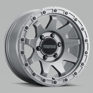 Method MR317 17x8.5 0mm Offset 6x135 87mm CB Matte Titanium Wheel