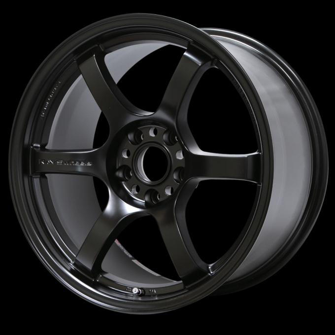 Gram Lights 57DR 17x9.0 +12 5x114.3 Semi Gloss Black Wheel