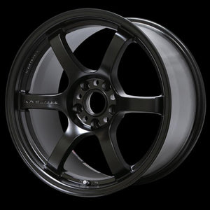 Gram Lights 57DR 17x9.0 +12 5x114.3 Semi Gloss Black Wheel