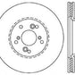 StopTech 99-08 Acura TL (STD Caliber) / 01-03 CL / 04-09 TSX Cross Drilled Left Front Rotor