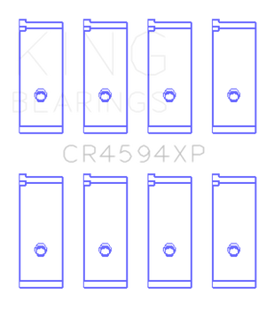 King Engine Bearings Suzuki M16A (Size .026) Connecting Rod Bearings (Set of 4)