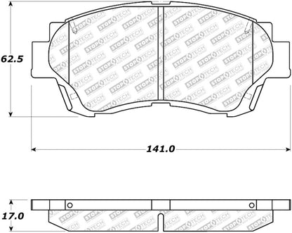 StopTech Street Select Brake Pads - Rear