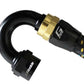 GReddy AN16 180 DEGREE HOSE END SWIVEL BLACK/GOLD ANODIZED