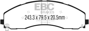 EBC 2017+ Ford F-450 Ultimax2 Front Brake Pads