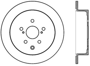 StopTech 14-16 Toyota Highlander Sport Drilled Rear Passenger Side Brake Rotor