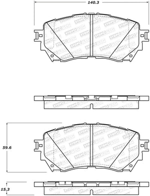 StopTech Street Brake Pads - Rear