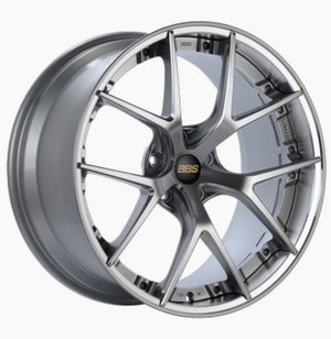 BBS RI-S 20x9 5x112 ET34 Diamond Silver Center / Diamond Cut Lip Wheel -82mm PFS/Clip Required