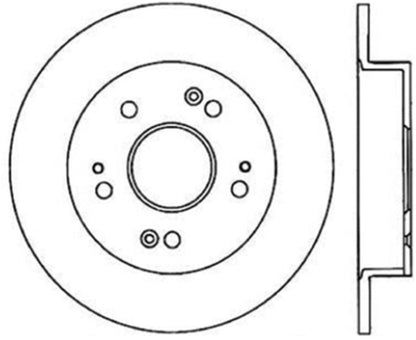 Stoptech Honda 99-01 Prelude / 06-13 Civic Si / 13-14 Acura ILX Rear Performance Cryo Rotor