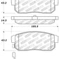 StopTech Performance 04-07 RX-8 Rear Pads