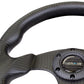 NRG Carbon Fiber Steering Wheel (320mm) Flat Bottom Matte Black Carbon