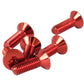 NRG Steering Wheel Screw Upgrade Kit (Conical) - Red