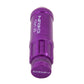 NRG 700 Series M12 X 1.25 Steel Lug Nut w/Dust Cap Cover Set 21 Pc w/Locks & Lock Socket - Purple