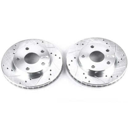 Power Stop 91-95 Toyota MR2 Front Evolution Drilled & Slotted Rotors - Pair