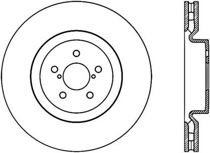 StopTech Power Slot 04 STi CRYO (5x100) Front Left Rotor