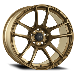 Konig Heliogram 15X8 4X100 ET36 Matte Bronze Knurled Bead Flow Formed