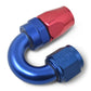 Russell Performance -6 AN Red/Blue 180 Degree Full Flow Swivel Hose End (With 9/16in Radius)