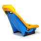 NRG GT Retro Bucket Seat - Yellow PVC Leather Yellow Stitching Off-White Fiberglass Back