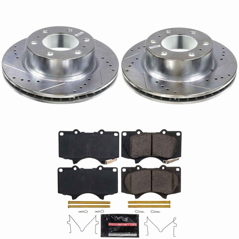 Power Stop 24-25 Toyota Tacoma Front Z23 Evolution Brake Kit