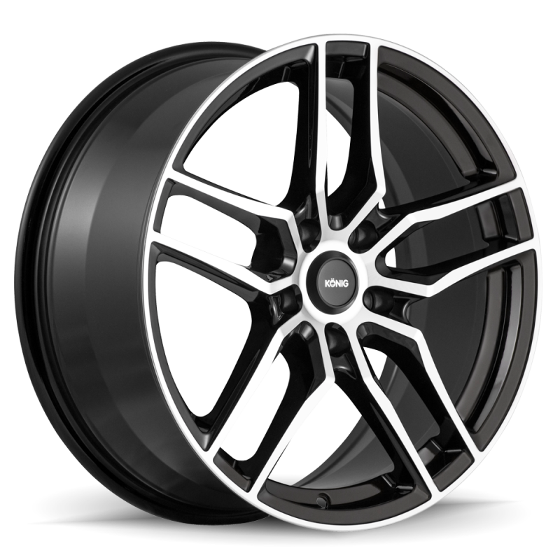 Konig Intention 18x8 5x114.3 ET45 Gloss Black / Machine Face