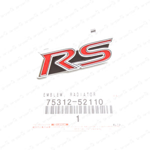 New Genuine OEM Toyota 2006-2013 Vitz Yaris Vios Red Front Grille RS Emblem