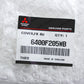 Genuine OEM Mitsubishi 17-20 Mirage G4 Front Bumper Tow Hook Eye Cap 6400F205WB