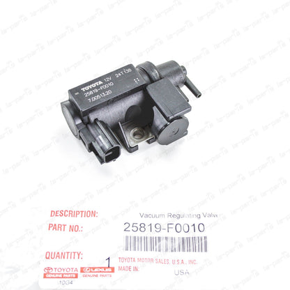 New Genuine Toyota Lexus 2.0 L Turbo Vacuum Regulating Valve Assy 25819-F0010