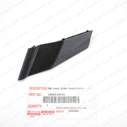 NEW GENUINE TOYOTA 14-19 COROLLA RIGHT FENDER TO COWL HOOD SIDE SEAL 55083-02010