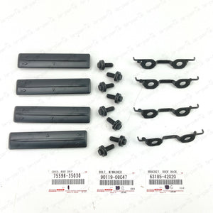 NEW GENUINE TOYOTA 04-18 4RUNNER 06-17 RAV4  ROOF RACK REMOVAL KIT W/ COVERS