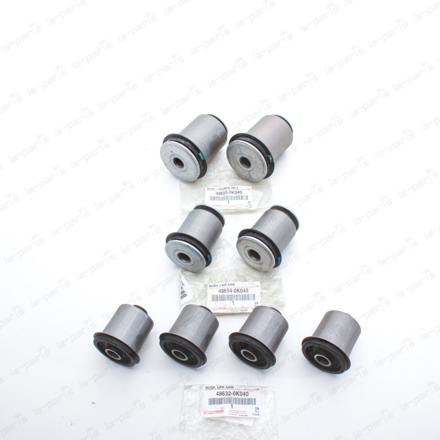 New Genuine OEM Toyota Hilux Fortuner Front Control Arms Bushings SET OF 8