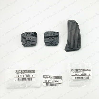 Genuine For Nissan GT-R R32 R33 R34  Accelerator Brake Clutch Pedals Pads Set 3