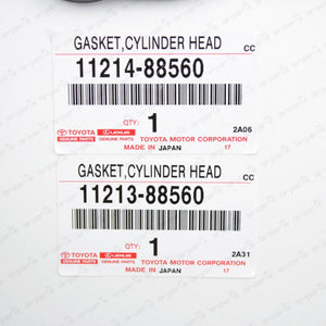 NEW GENUINE TOYOTA BEAMS 3S-GE VALVE COVER GASKET SET 11213-88560 + 11214-88560