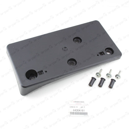 NEW Mitsubishi 08-15 Lancer Set Front License Plate Bracket 6430A161 w/ SCREWS