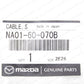 GENUINE MAZDA 1990-1997 MIATA SPEEDOMETER CABLE MANUAL TRANSMISSION NA01-60-070B