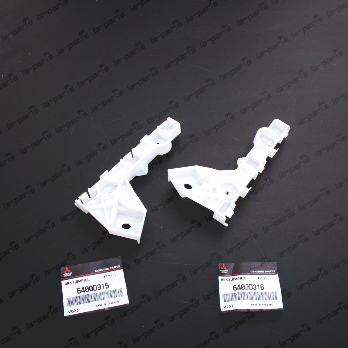 New Genuine OEM Mitsubishi 14-15 Mirage Front Bumper LH & RH Bracket Pair