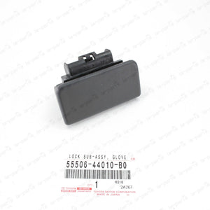 NEW GENUINE TOYOTA FJ CRUISER GLOVE COMPARTMENT DOOR LOCK LATCH 55506-44010-B0