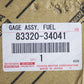 New Genuine OEM Toyota 2001-2005 Sequoia Fuel Sending Unit 83320-34041