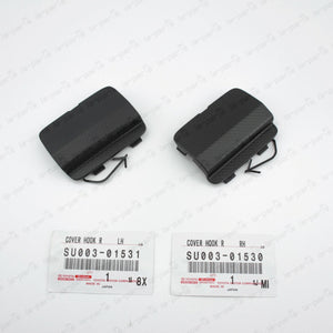 GENUINE TOYOTA SCION 13-16 FR-S 86 LEFT & RIGHT REAR BUMPER TOW EYE CAP SET OF 2