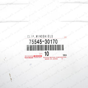 NEW GENUINE FOR LEXUS IS250 IS350 2014-2018 WINDSHIELD SIDE MOULDING CLIPS SET