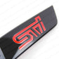 New Genuine OEM Subaru 15-16 WRX STi Black Passenger Fender Emblem Molding Badge