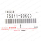 New Genuine Toyota 85-87 Land Cruiser BJ70 Front Grille Panel Emblem 75311-90K00