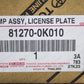 New Genuine Toyota 05-15 HILUX License Plate Lamp Assy 81270-0K010