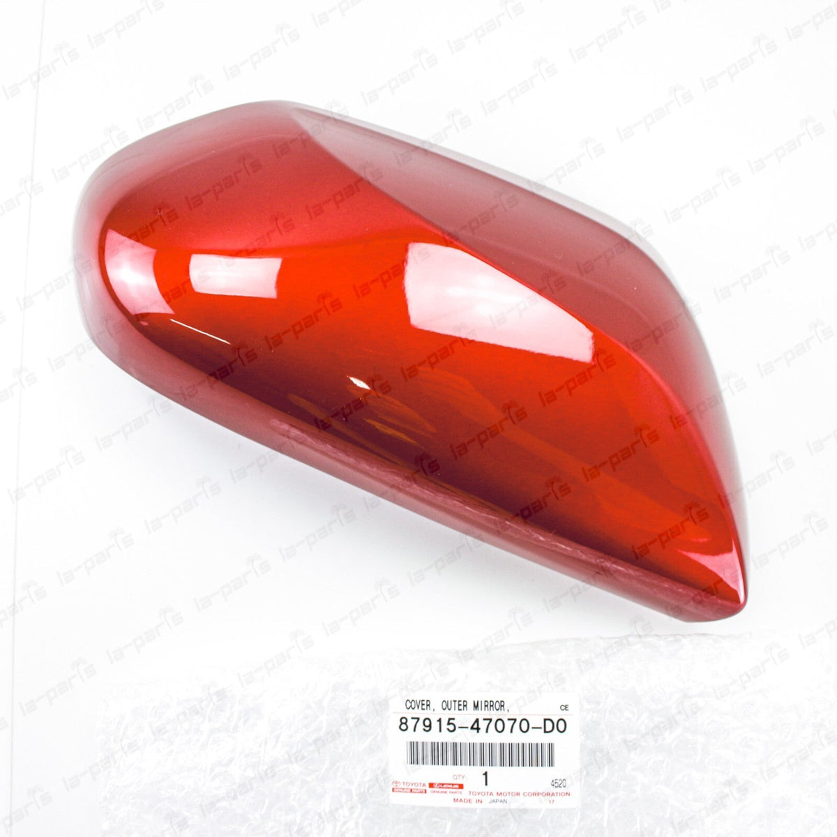 Genuine Toyota 16-21 Prius Passenger Mirror Cover Red Me 3T7 87915-47070-D0