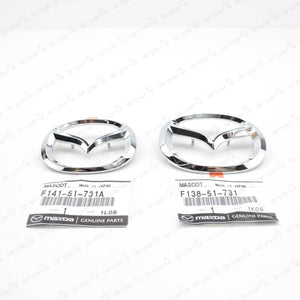 NEW GENUINE MAZDA RX-7 FD3S FRONT & REAR BADGE EMBLEM SET JDM SPIRIT R