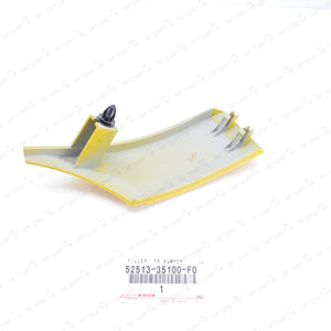 New Genuine Toyota FJ Cruiser 07-14 YELLOW Front LH Bumper Filler 52513-35100-F0